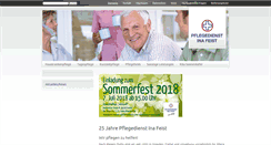 Desktop Screenshot of pflegeheim.pflegefeist.de