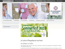 Tablet Screenshot of pflegeheim.pflegefeist.de