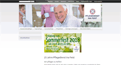 Desktop Screenshot of pflegefeist.de